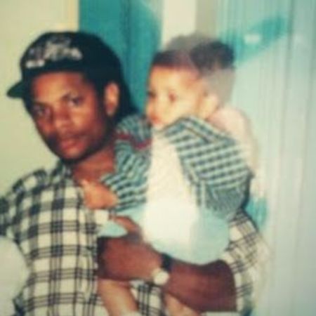 Dominick Wright and his father Eazy-E